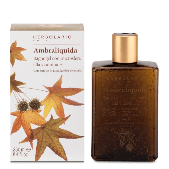 L'Erbolario Ambraliquida  żel do kąpieli, 250 ml