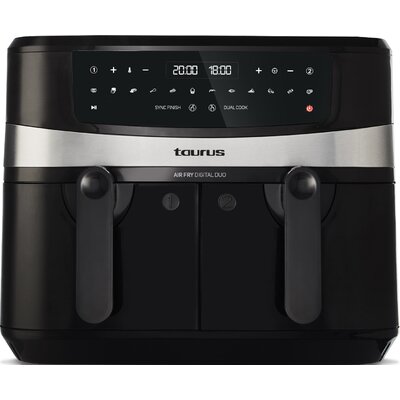 Air Fryer Frytkownica beztłuszczowa TAURUS AF2600D z podwójnym koszem Czarny