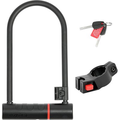 Zapięcie rowerowe ZEFAL K-Traz U11 U-lock Czarno-czerwony