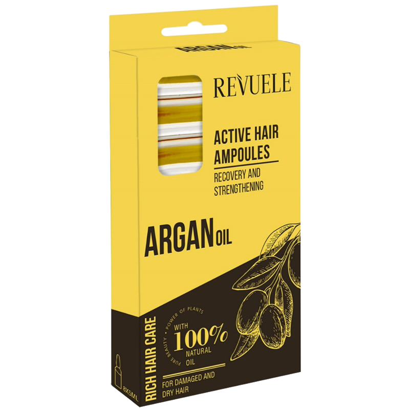 Revuele Argan Oil Active ampułki do włosów, 8x5 ml/1 opak.