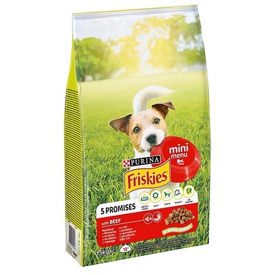 Karma dla psa FRISKIES 5 Promises Mini Menu Wołowina 1.5 kg