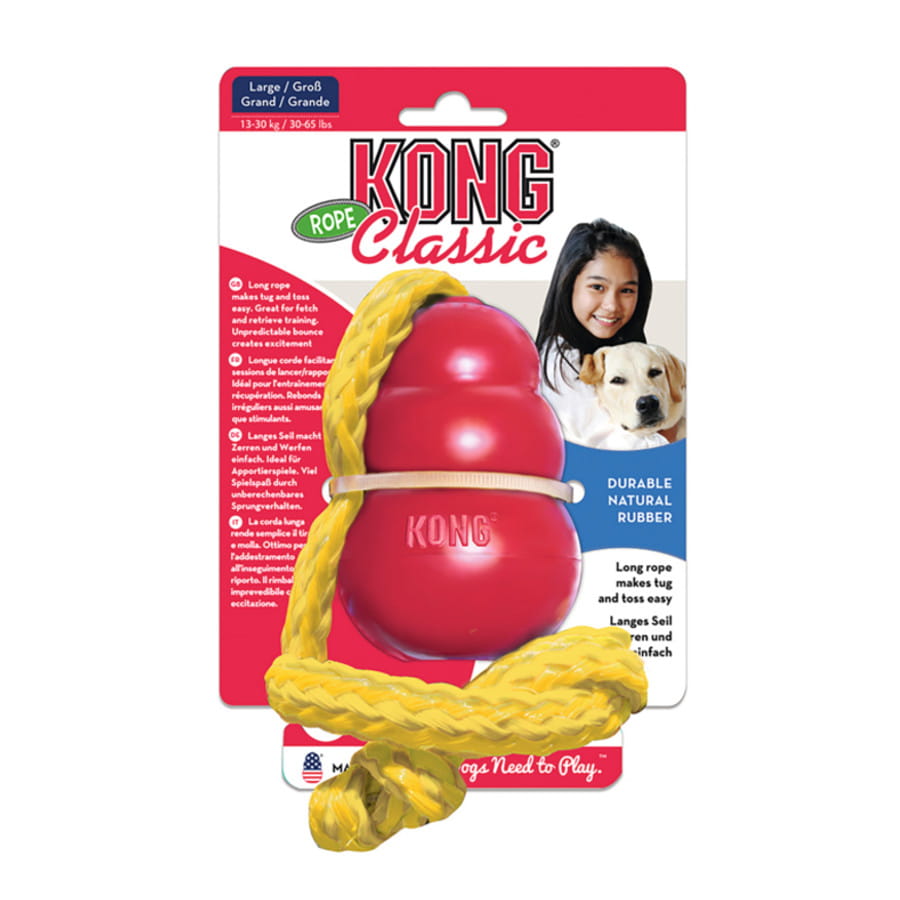 KONG® Classic with Rope zabawka dla psa