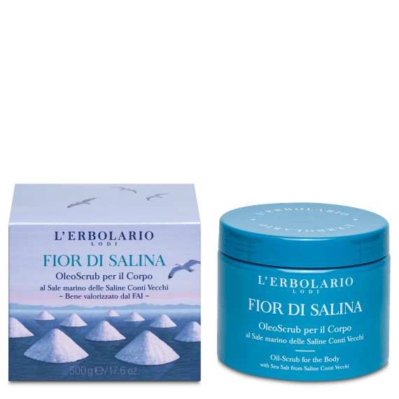 L'Erbolario Fior di Salina gruboziarnisty peeling solny do ciała, 500 g