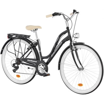 Rower miejski INDIANA Impala 7B 28 cali damski Czarny 2024