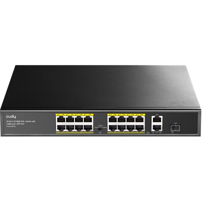 Switch CUDY FS1018PS1 Fast Ethernet, 19 portów, Funkcja PoE