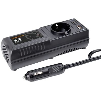 Przetwornica MANTA MPI200C 12V na 230V 200W/400W