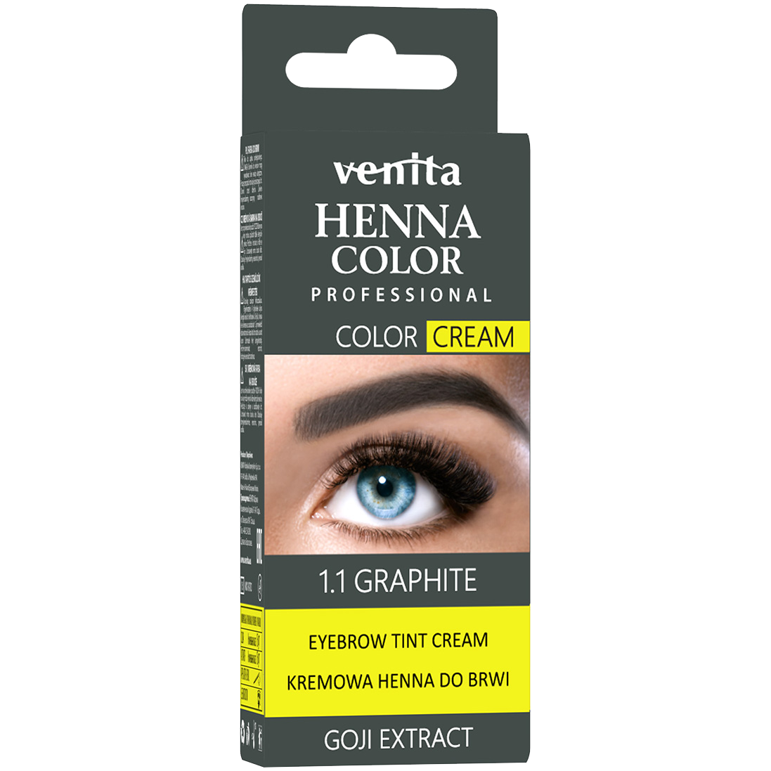 Venita Henna Color henna w kremie do brwi grafitowa, 15 g