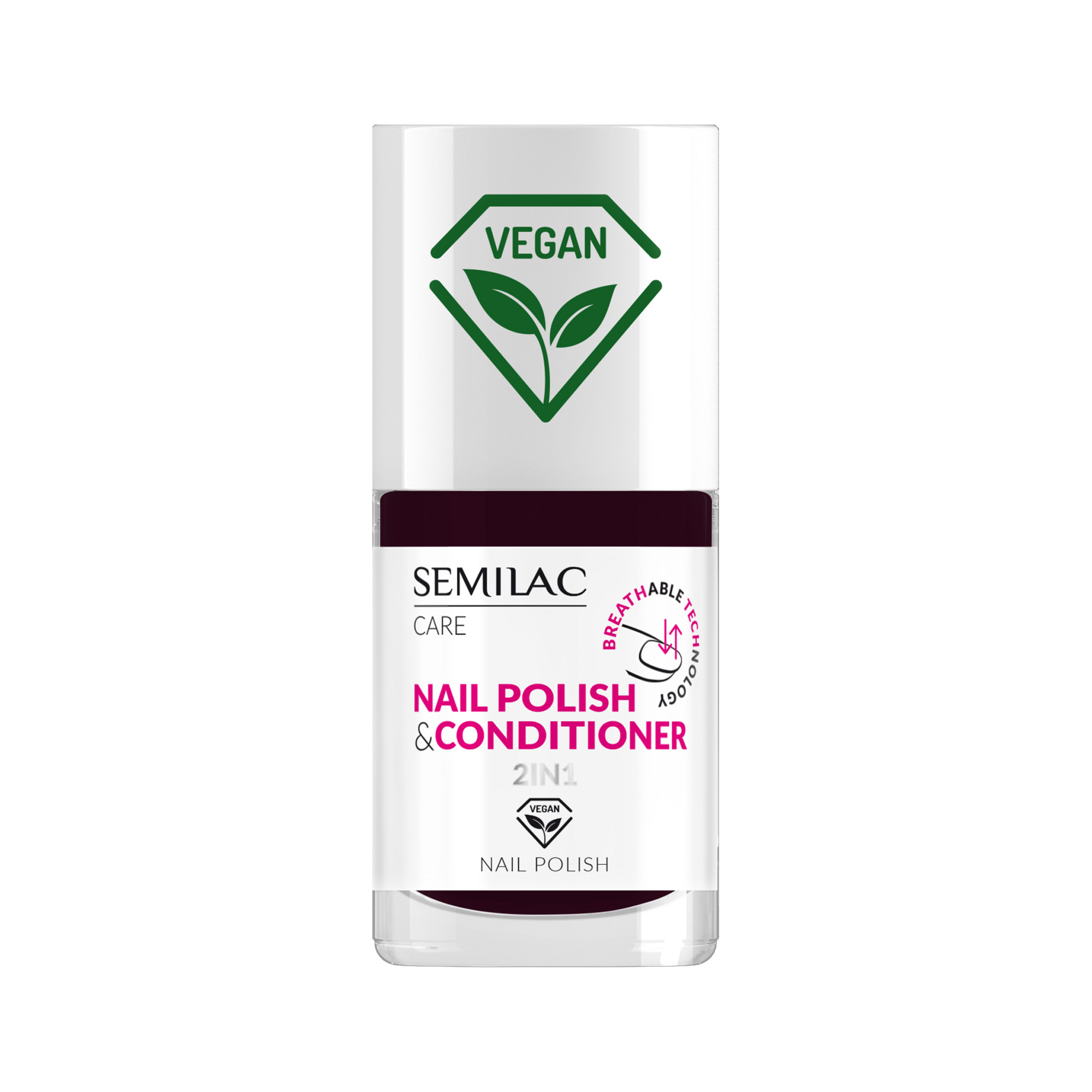 Semilac Vegan klasyczny lakier do paznokci z odżywką 022, 7 ml