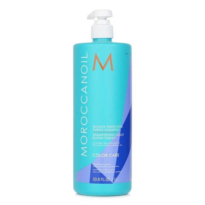 Moroccanoil Blonde Perfecting fioletowy szampon do włosów, 1000 ml
