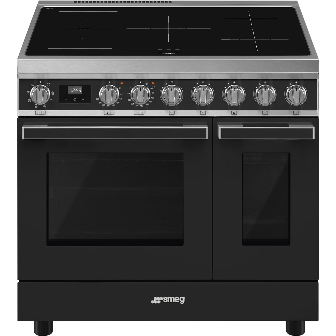 Smeg - Kuchnia wolnostojąca CPF92IMA Portofino Antracyt