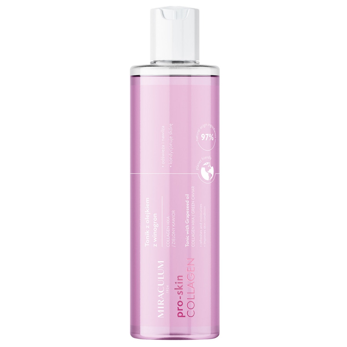 Miraculum COLLAGEN pro-skin tonik z olejkiem z winogron, 200 ml