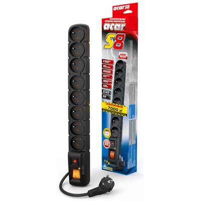 Listwa ACAR S8 (5 m) Czarny