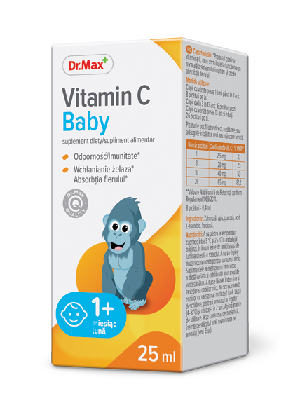 Vitamin C Baby Dr.Max, suplement diety, 25 ml