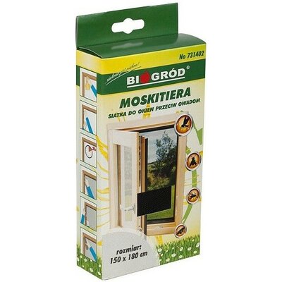 Moskitiera BIOOGRÓD 731402 (150 x 180 cm) Czarny