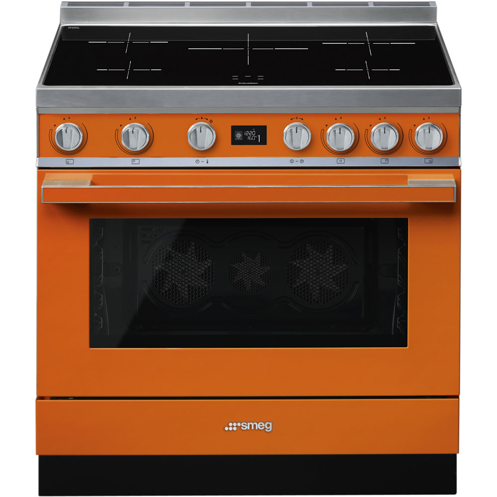 Smeg - Kuchnia wolnostojąca CPF9IPOR Portofino Pomarańczowa