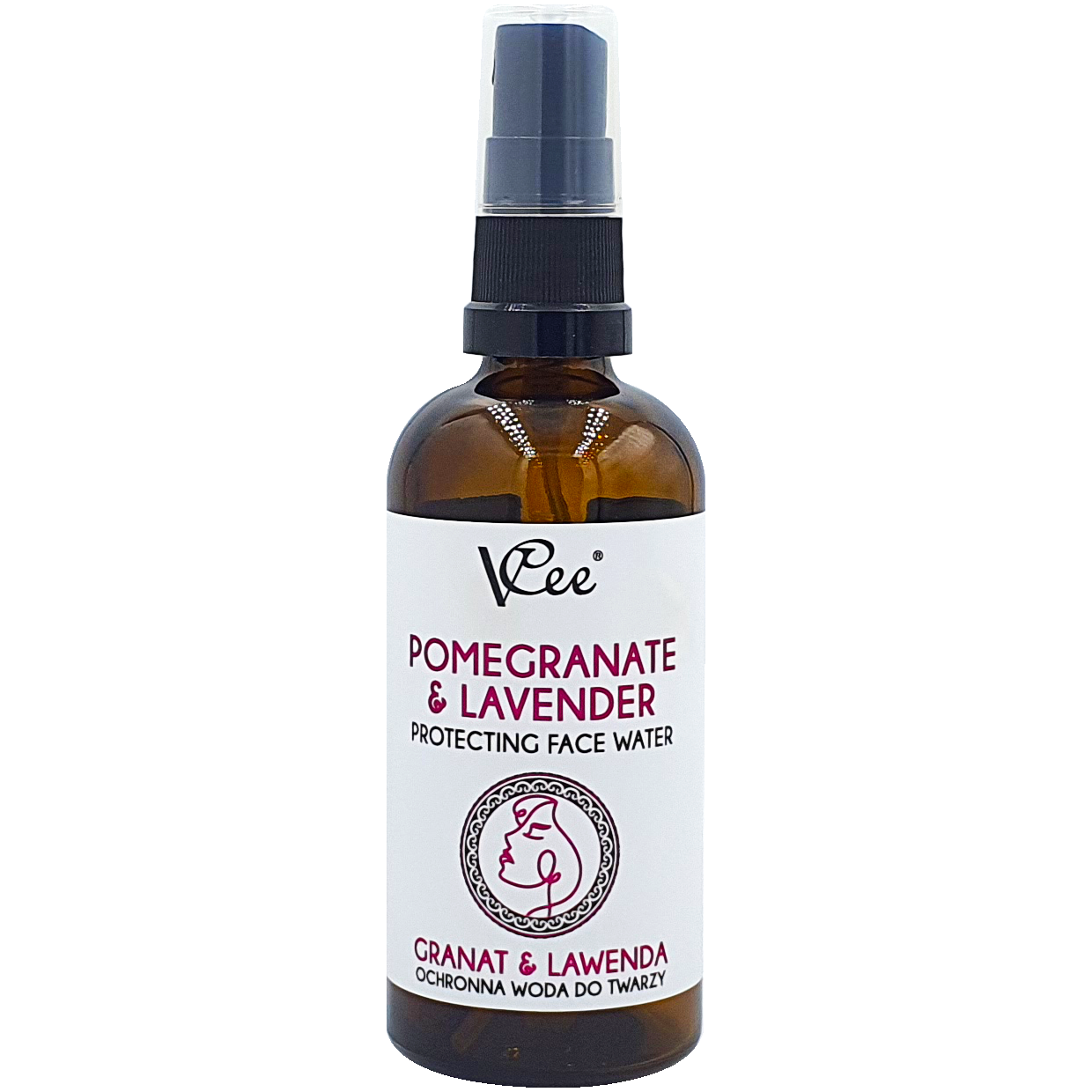 Vcee Granat+Lawenda odświeżająca woda do twarzy, 100 ml