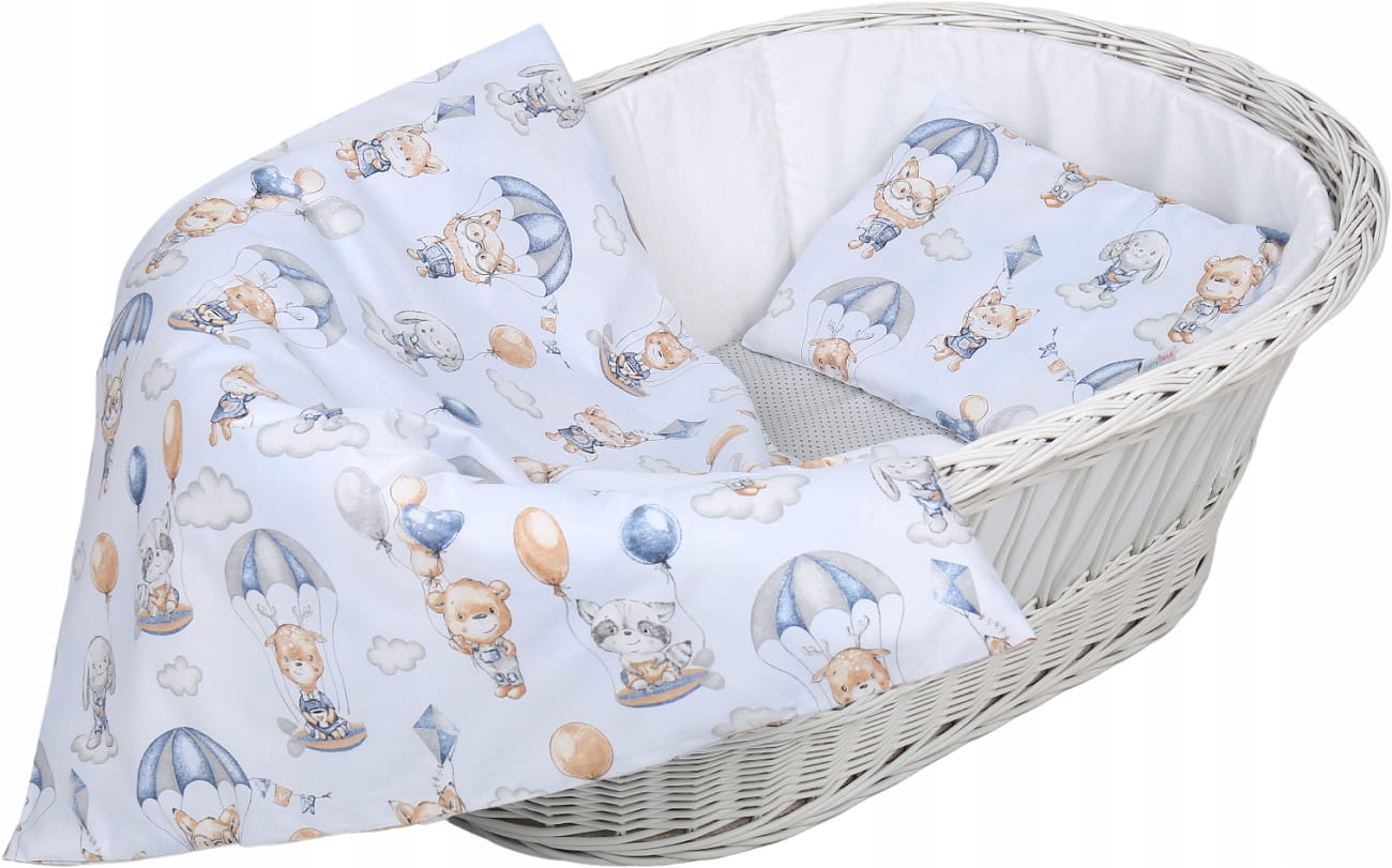 Pościel 80x70 do kołyski wózka 2 elementy Babymam