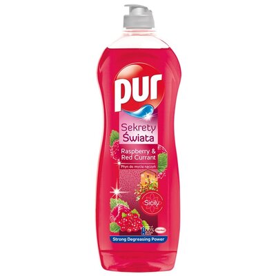 Płyn do mycia naczyń PUR Sekrety Świata Raspberry & Red Currant 750 ml