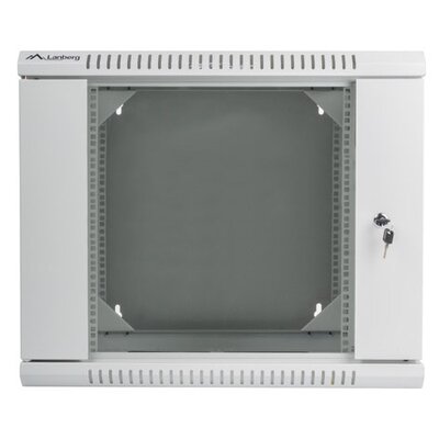 Szafa RACK LANBERG 19" 9U WF02-6609-10S 600 x 600 Szary