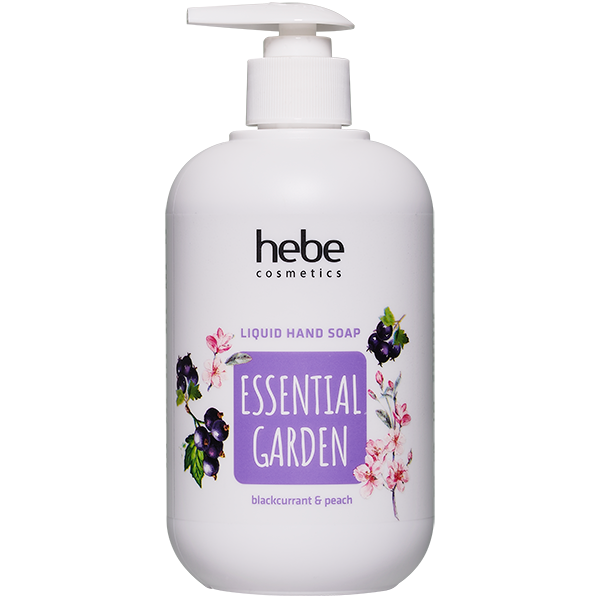 Hebe Cosmetics Essential Garden Blackcurrant&Peach mydło do rąk w płynie, 500 ml