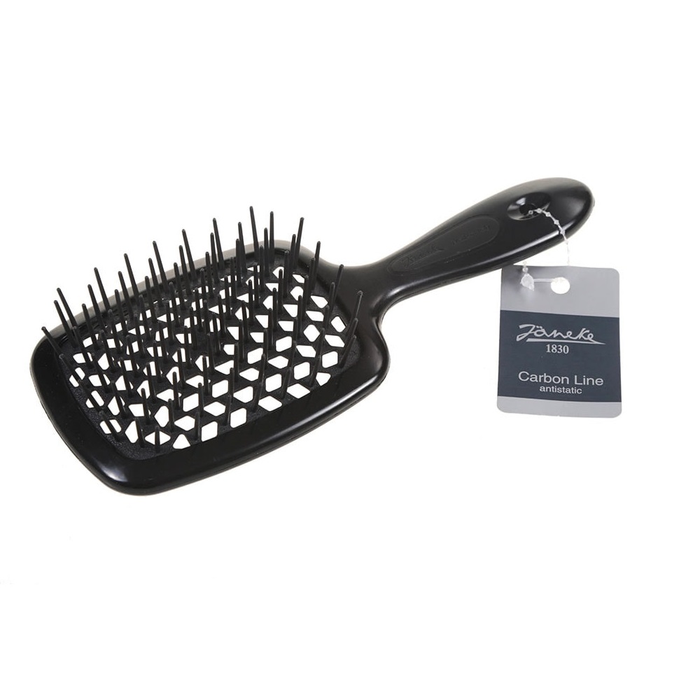 Janeke Carbon Line antystatyczna szczotka z włókna węglowego Czarna, 1 szt.