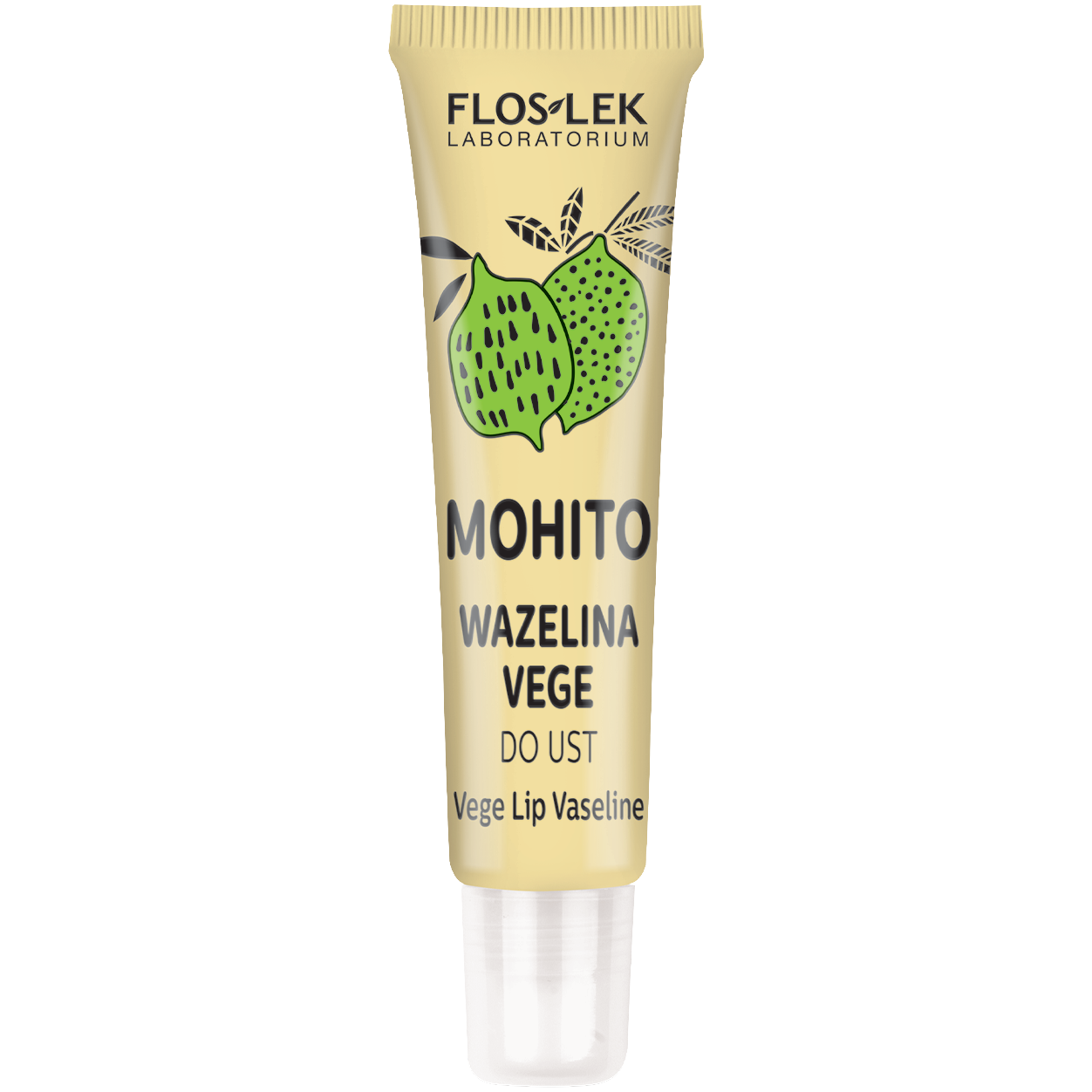 Floslek Vege vege wazelina do ust LIMONKOWA, 10 g