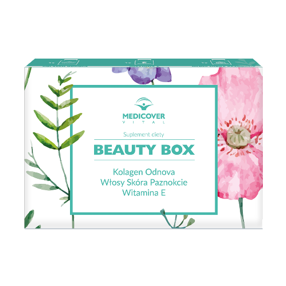 Medicover Vital Beauty Box zestaw: suplementy diety na piękną skórę i paznokcie, 3x60 szt./1 opak.