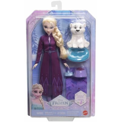 Lalka DISNEY FROZEN Kraina Lodu Elsa i Niedźwiadek JFG16