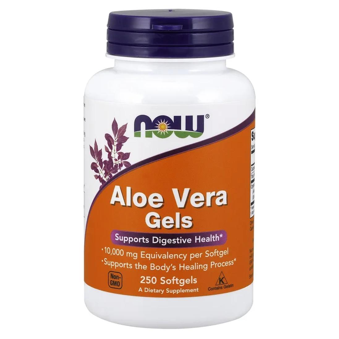 Now Foods Aloe Vera Gels suplement diety Aloes, 250 kaps./1 opak.