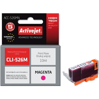 Tusz ACTIVEJET do Canon CLI-526M Purpurowy 10 ml ACC-526MN