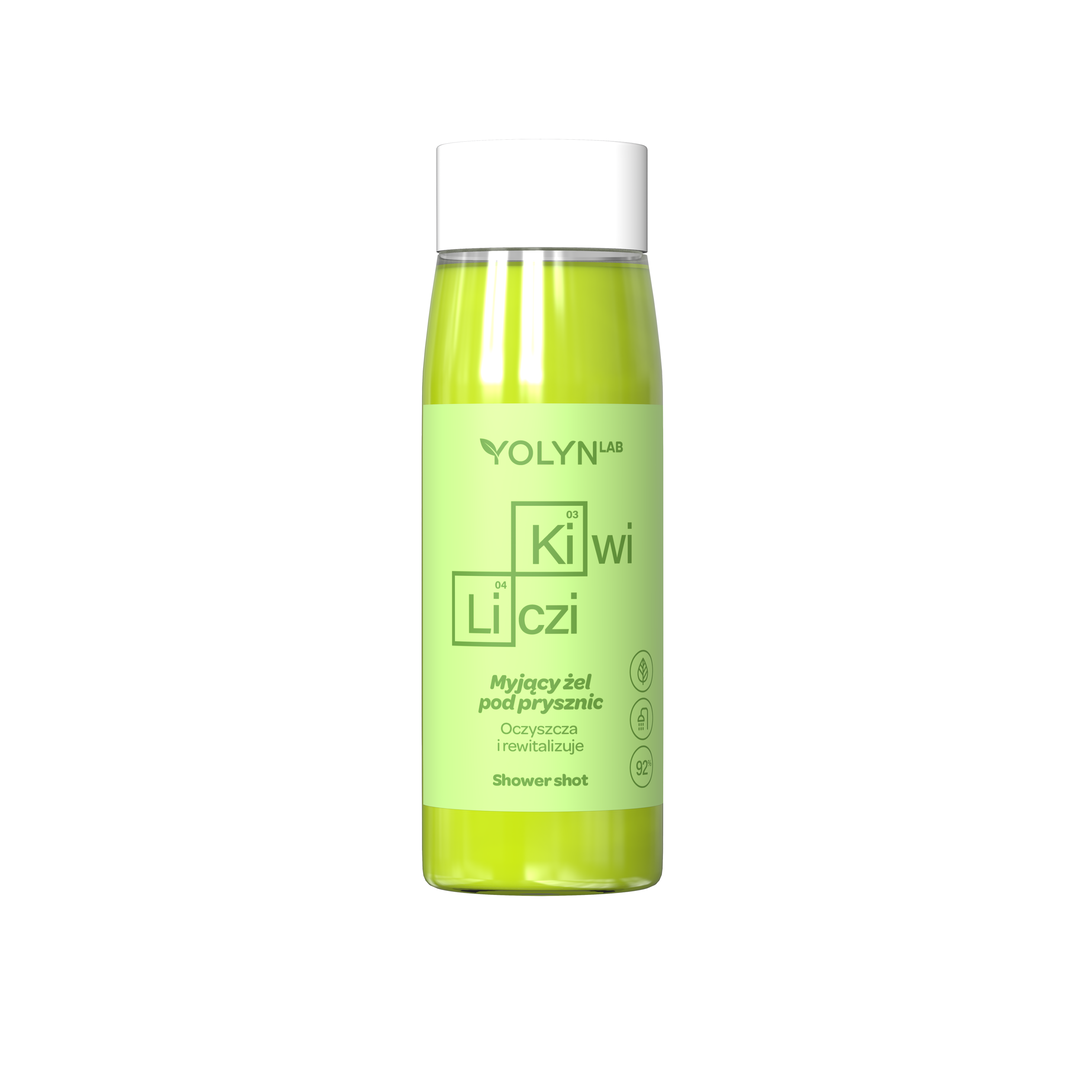 Yolyn Lab Kiwi Liczi myjący żel pod prysznic, 400 ml