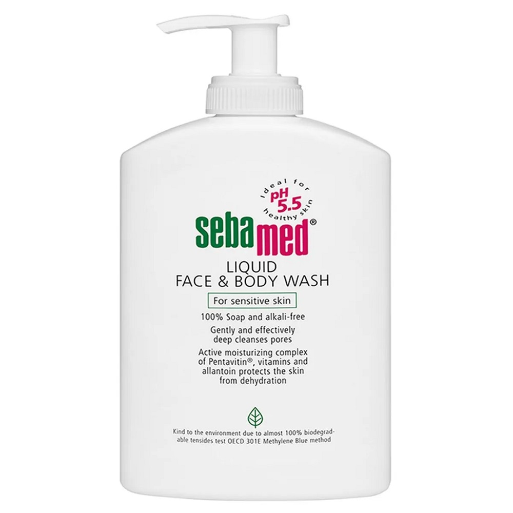 Sebamed Sensitive Skin emulsja do mycia twarzy i ciała, 1000 ml