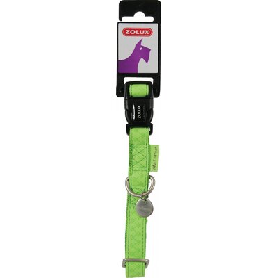 Obroża ZOLUX Mac Leather (48 - 68 cm) Seledynowy