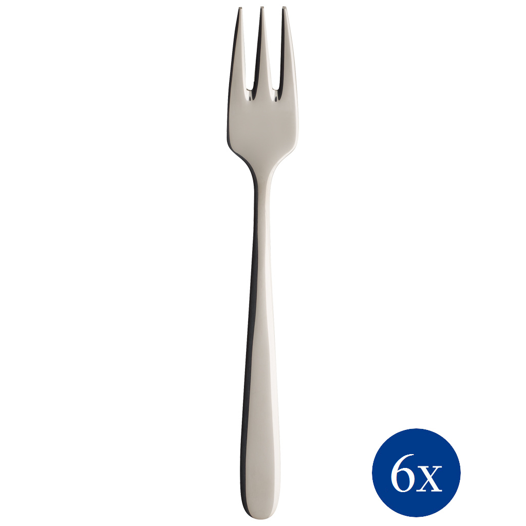 Villeroy&Boch - Zestaw 6 widelczyków do ciasta Daily Line