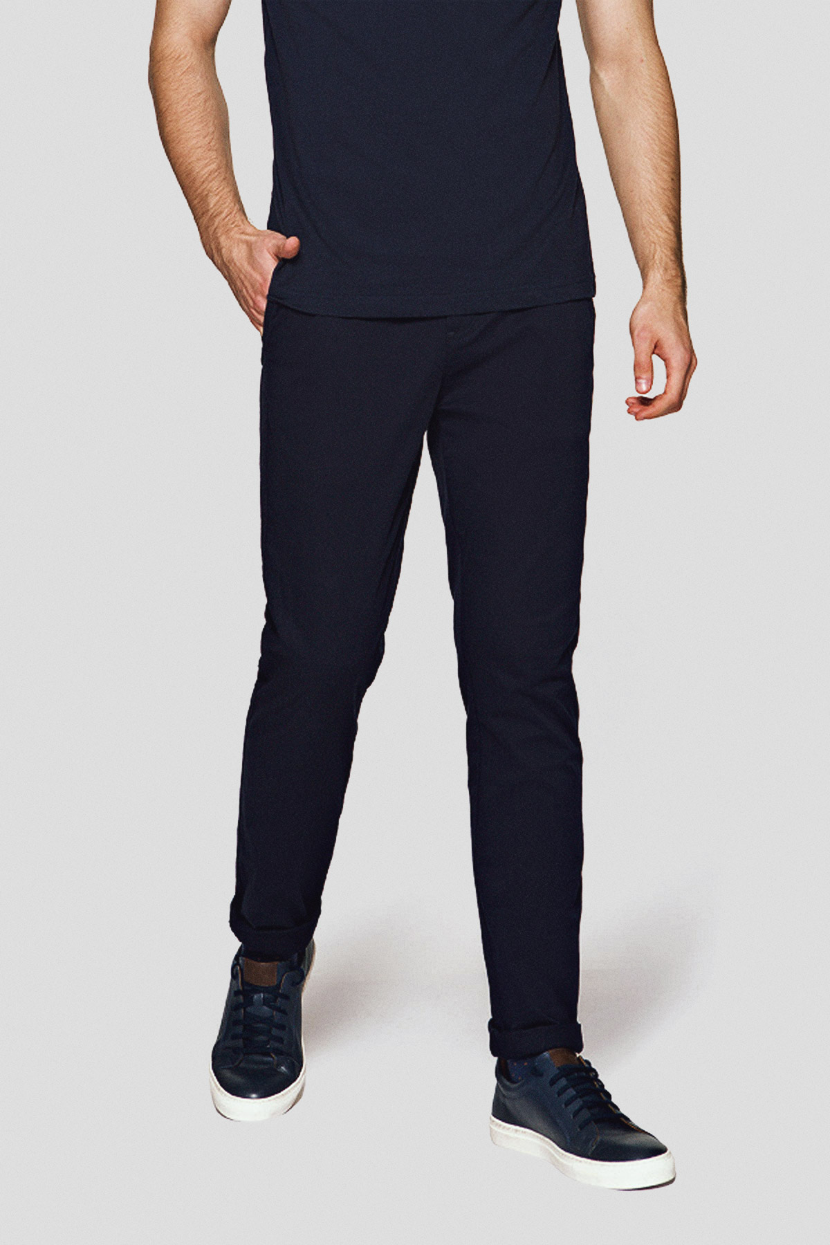 Lancerto Spodnie Chino C.Granat z Bawełną Nestor