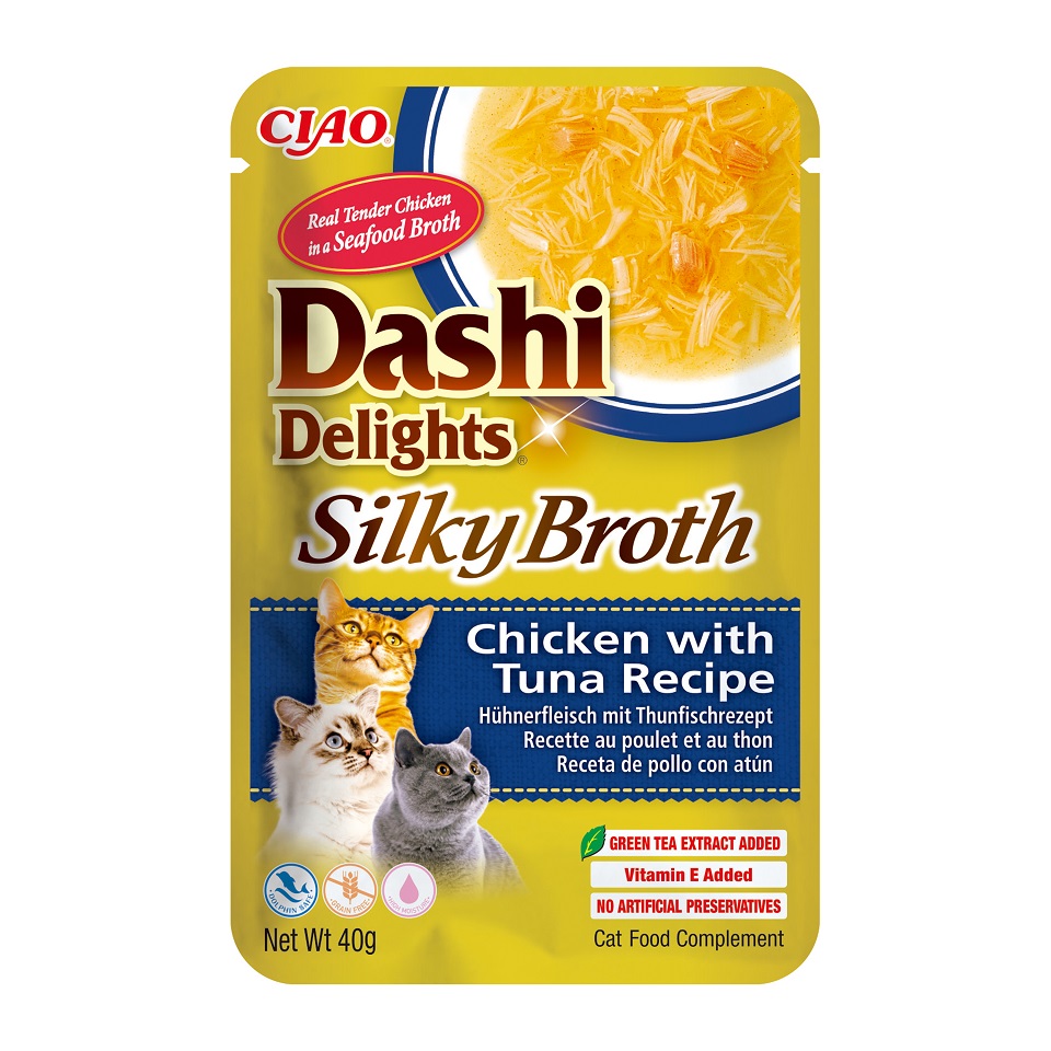 INABA Cat Dashi Delights Silky Broth Kurczak i tuńczyk 40g