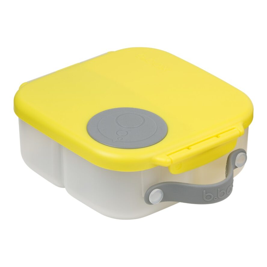 B.box lunchbox dla dzieci do szkoły - szczelna mini śniadaniówka z przegródkami Lemon Sherbet, 1 szt.
