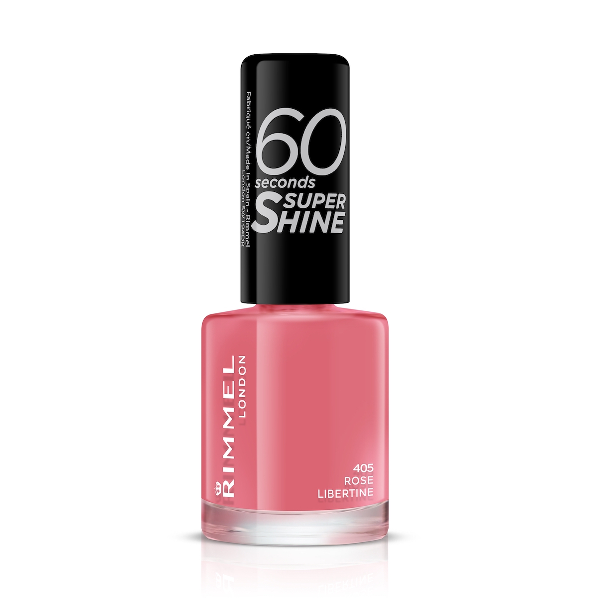 Rimmel 60 Seconds Super Shine szybkoschnący lakier do paznokci 405 rose libertine, 8 ml