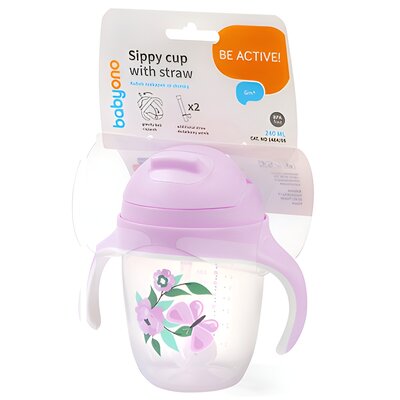 Kubek BABYONO 1464 05 240 ml Różowy