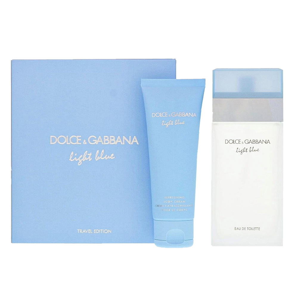 Dolce&Gabbana Light Blue zestaw damski: woda toaletowa, 100 ml + balsam, 75 ml