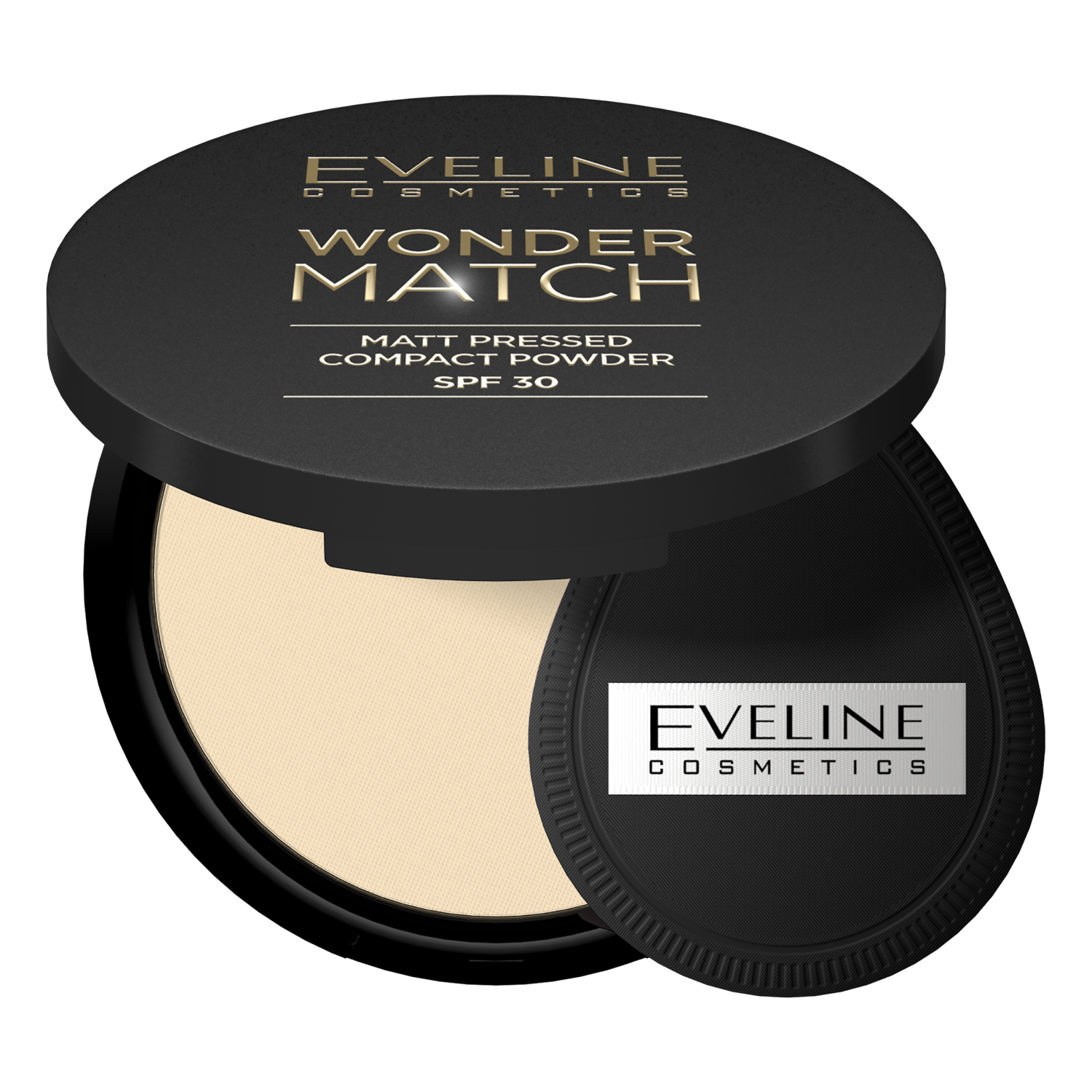 Eveline Cosmetics Wonder Match matowy puder prasowany do twarzy z SPF30 01 light beige, 8 g