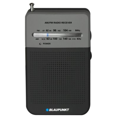 Radio BLAUPUNKT PR3BK Czarno-Szare, Przenośne, Analogowe, Tuner FM/AM, Wyjście Słuchawkowe Mini-Jack, Zasilanie Bateryjne