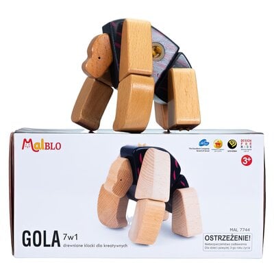 Klocki drewniane MALBLO Eco Gola 7w1 MAL7744