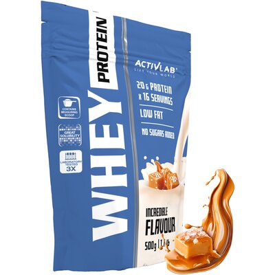 Odżywka białkowa ACTIVLAB Whey Protein WPC 85 Słony karmel (500 g) Bez cukru