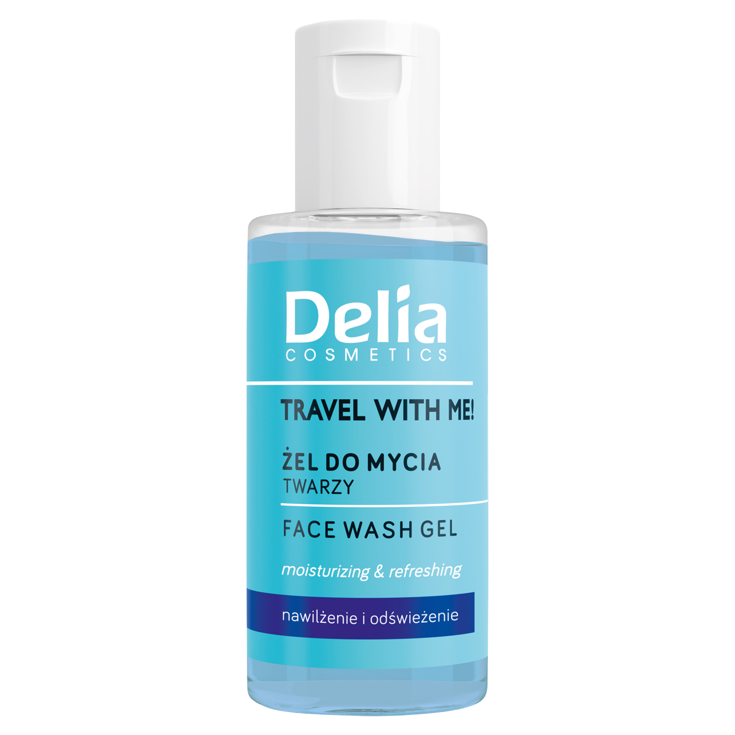 Delia Travel With Me żel do mycia twarzy, 50 ml