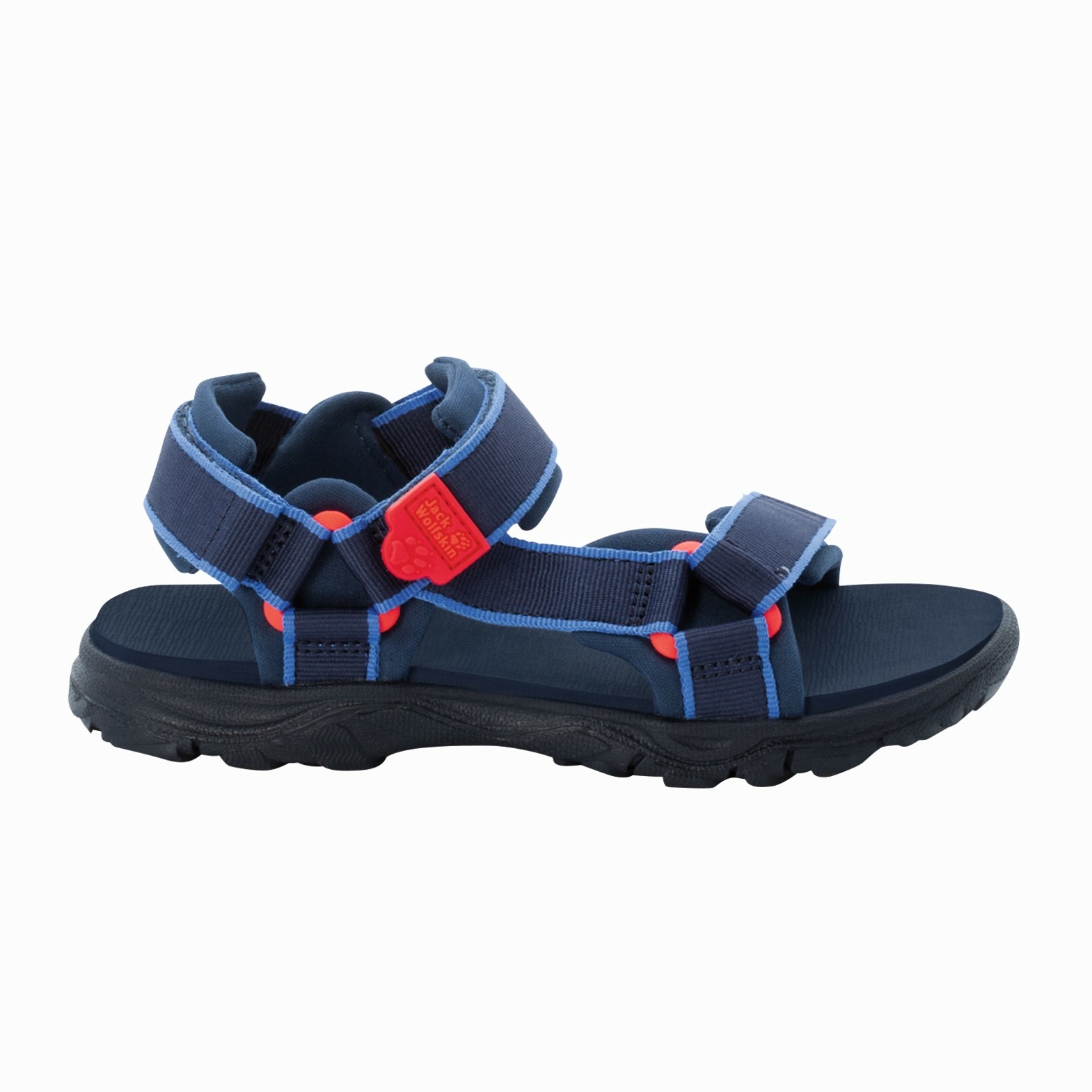 Sandały dziecięce Jack Wolfskin SEVEN SEAS 3 K blue / red - 26