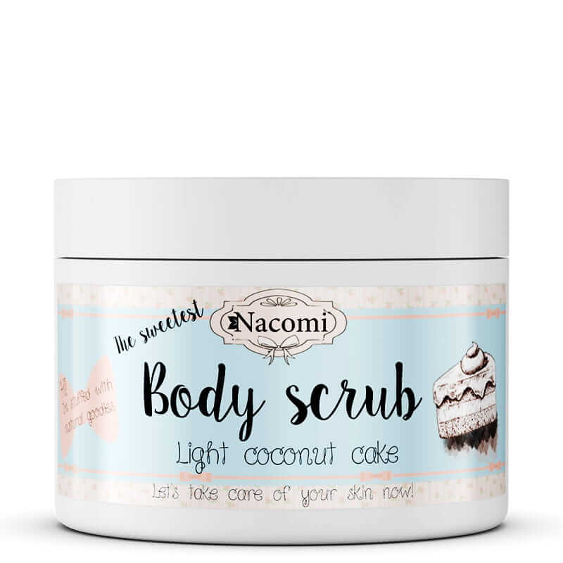 Nacomi, peeling do ciała, lekki kokosowy tort, 200 g