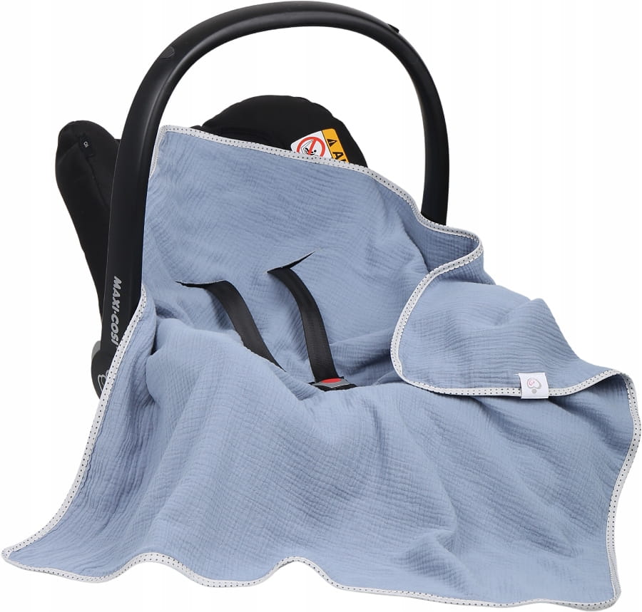 Babymam muślinowy otulacz kocyk nosidełka fotelika