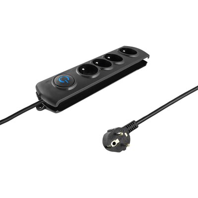 Listwa QOLTEC 50105 (2.5 m) Czarny