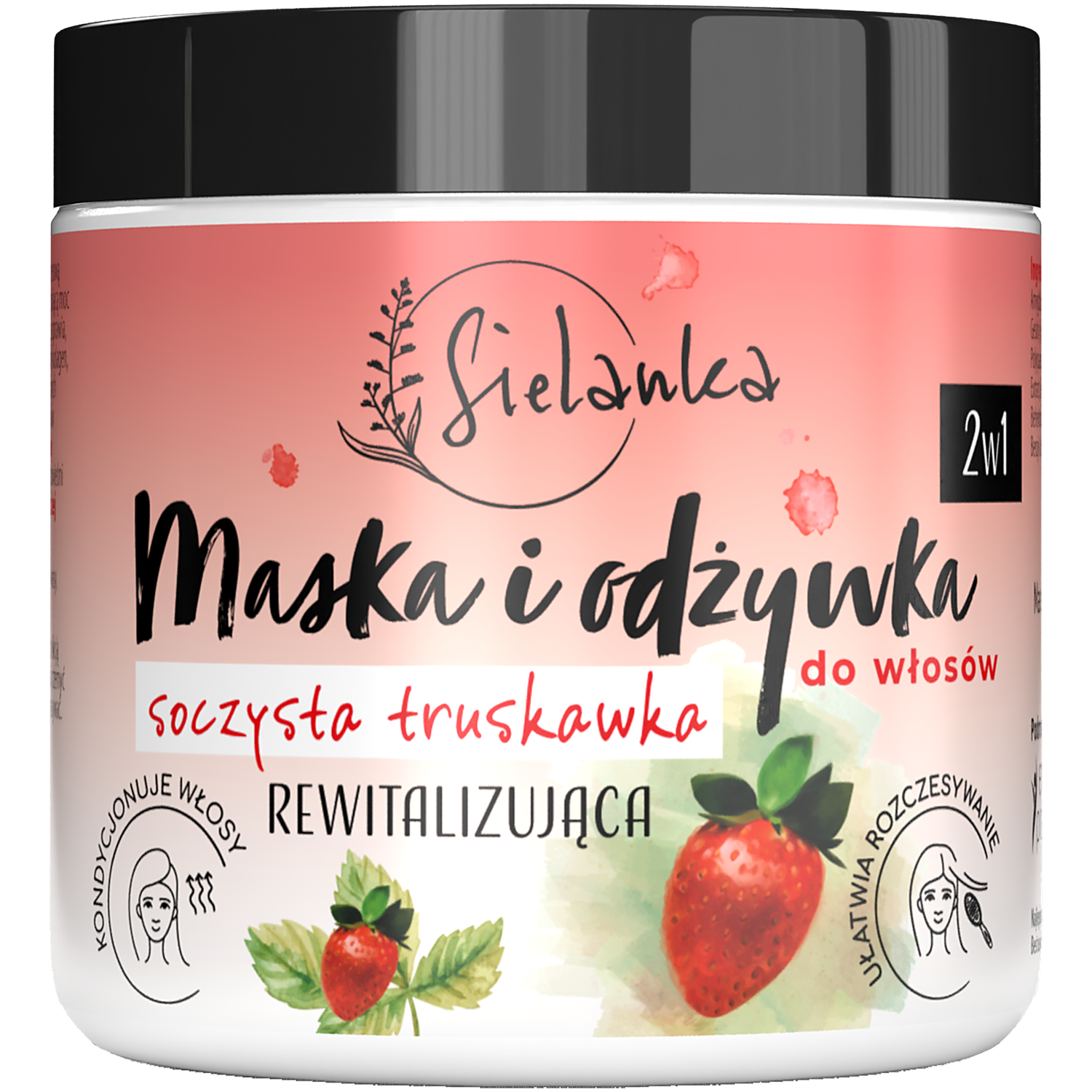 Sielanka Soczysta Truskawka rewitalizująca odżywka i maska 2w1 do włosów, 250 ml